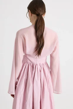 Coprispalle in georgette - Rosa