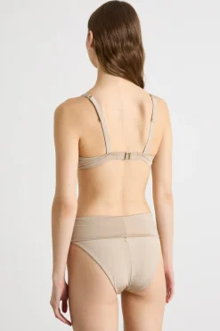 Coulotte mare in jersey lucido - Beige