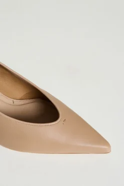 Décolleté in nappa - Cammello