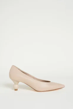 Décolleté in pelle - Beige