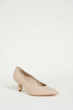 Décolleté in pelle - Beige