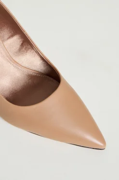 Décolleté in pelle - Cammello
