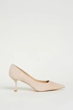 Décolleté in pelle scamosciata - Beige
