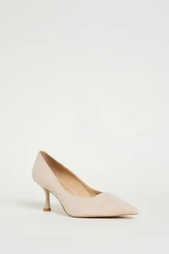 Décolleté in pelle scamosciata - Beige