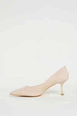 Décolleté in pelle scamosciata - Beige