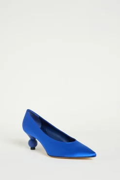 Décolleté in raso - Bluette