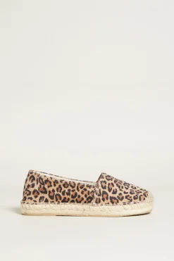 Espadrillas animalier - Marrone Nero Beige