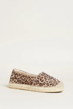 Espadrillas animalier - Marrone Nero Beige