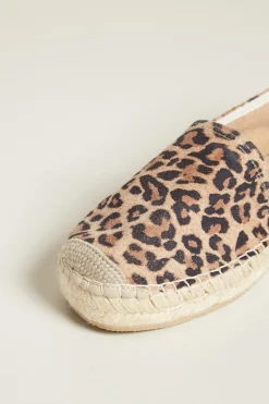 Espadrillas animalier - Marrone Nero Beige