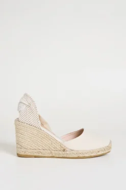 Espadrillas con zeppa - Avorio