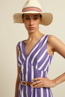 Fedora con nastro - Bianco Latte
