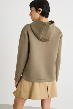 Felpa con cappuccio - Verde