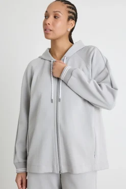 Felpa in jersey double - Grigio
