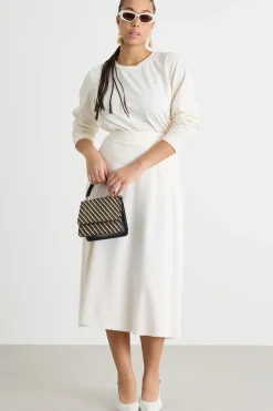 Felpa in jersey stretch - Bianco