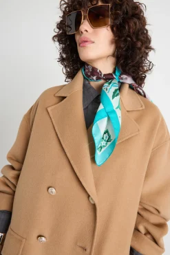 Foulard in pura seta - Azzurro