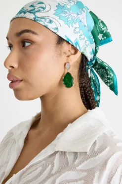 Foulard in seta - Azzurro