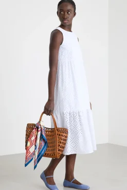 Foulard in seta - Beige Blu