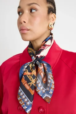 Foulard in seta - Blu