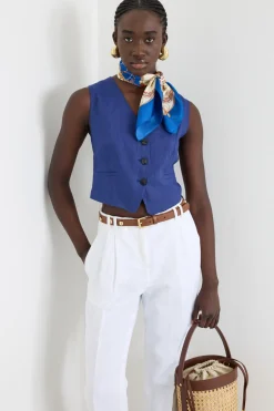 Foulard in seta - Blu
