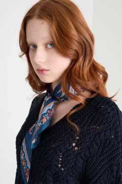 Foulard in seta - Blu
