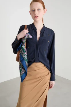 Foulard in seta - Blu