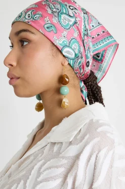 Foulard in seta - Rosa