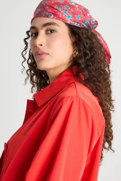 Foulard in seta - Rosa