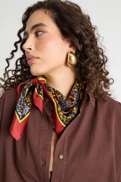 Foulard in seta - Rosso