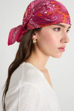 Foulard stampato - Rosa