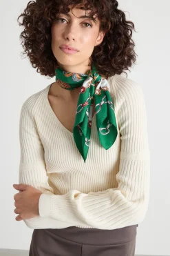 Foulard stampato - Verde