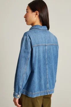 Giacca a camicia in denim - Blu Denim