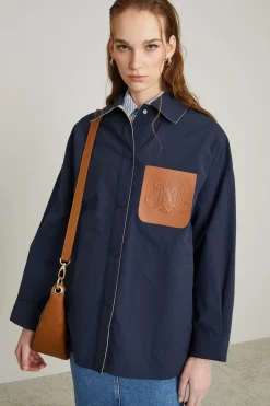 Giacca a camicia reversibile - Blu