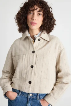 Giacca boxy - Beige