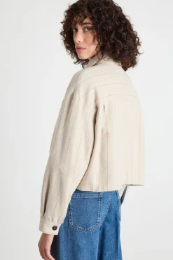 Giacca boxy - Beige