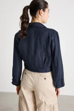 Giacca boxy doppiopetto - Blu