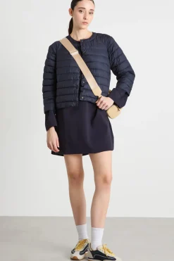 Giacca boxy imbottita - Blu Scuro