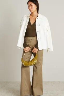 Giacca camicia in drill di cotone - Bianco