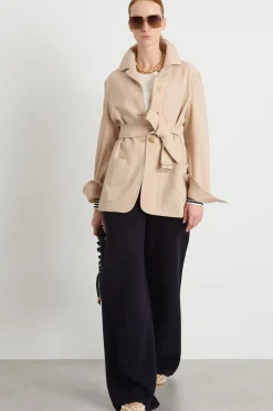 Giacca con cintura - Beige