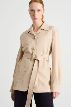 Giacca con cintura - Beige
