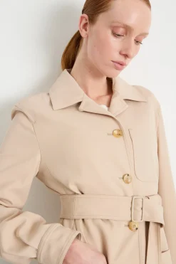 Giacca con cintura - Beige