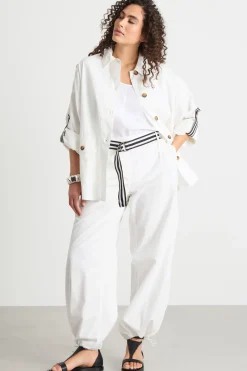 Giacca con cintura - Bianco