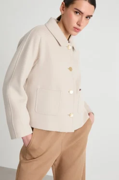 Giacca con tasche applicate - Beige