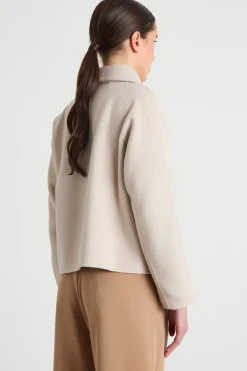 Giacca con tasche applicate - Beige