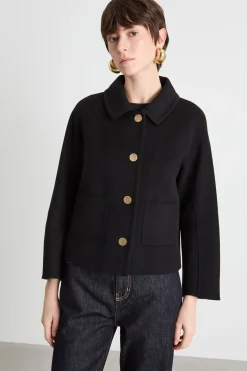 Giacca con tasche applicate - Nero