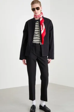 Giacca con tasche asimmetriche - Nero
