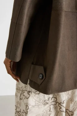 Giacca con tasche maxi - Marrone