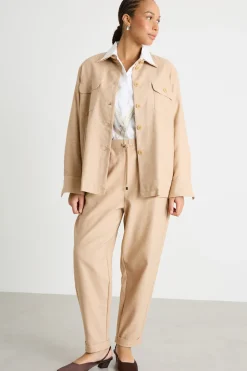 Giacca con tasche multiple - Beige