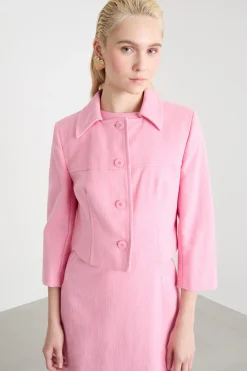 Giacca crop - Rosa