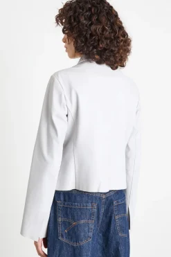 Giacca dritta con spacchi - Grigio