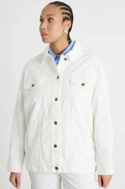Giacca in bull stretch - Bianco